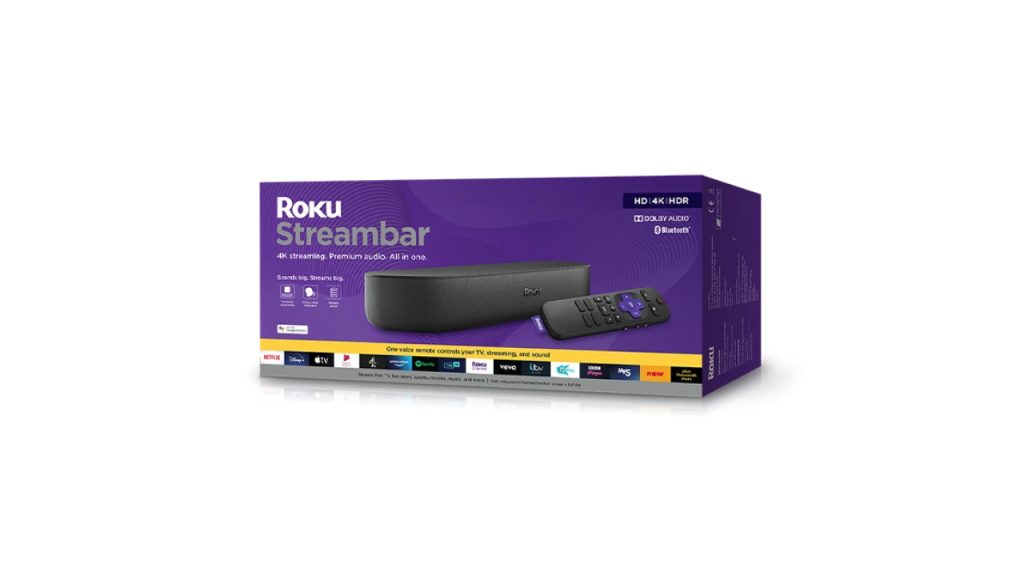 Roku Streambar 4K HDR Streaming Player and Soundbar